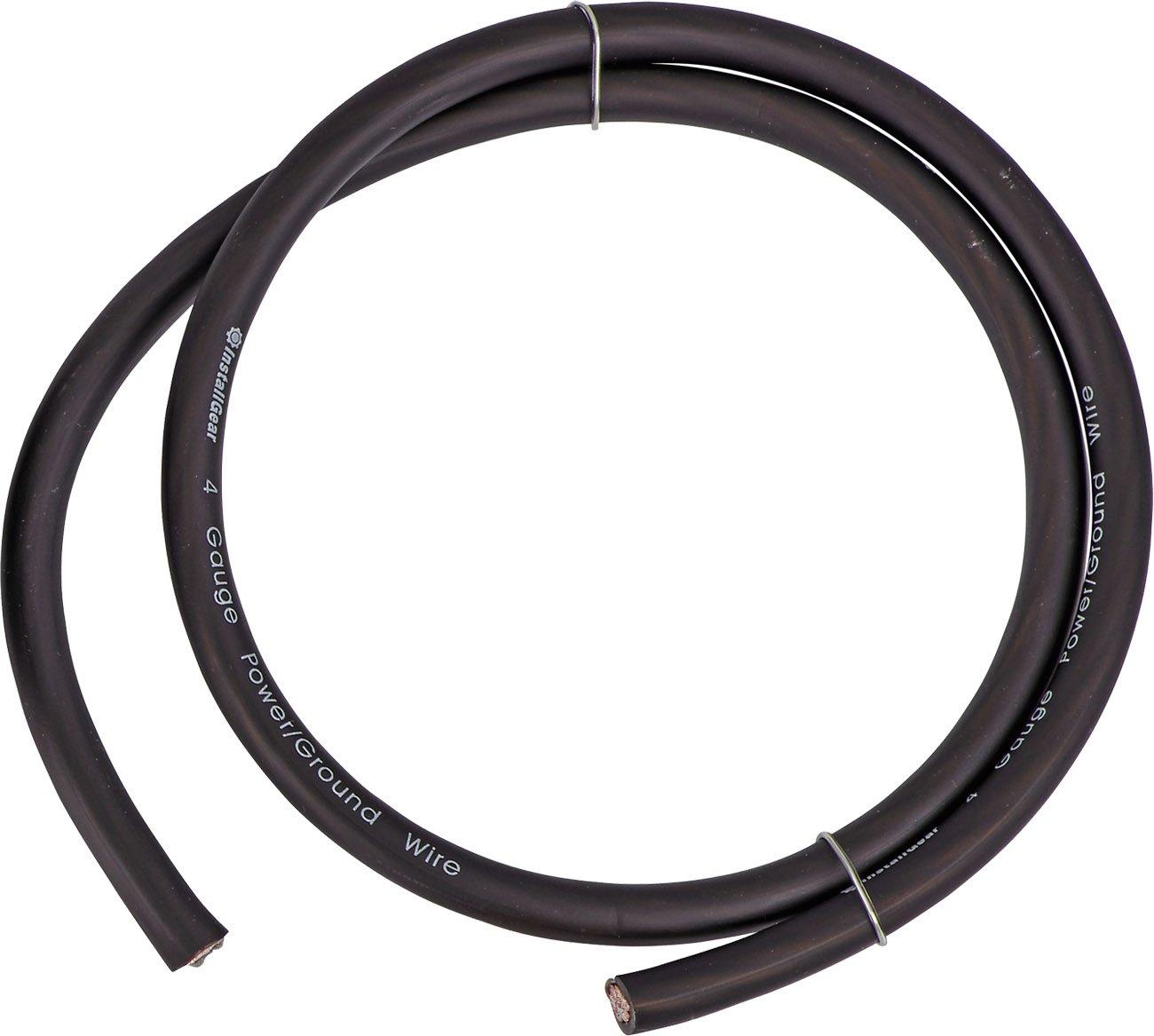 InstallGear InstallGear 4 Gauge Amp Kit - Amp Kit with Amplifier Installation Wiring True Spec and Soft Touch Wire - 4 Gauge Wire - Amp Wiring Kit 4 Gauge - Sub Wiring Kit - Amp Wire Kit