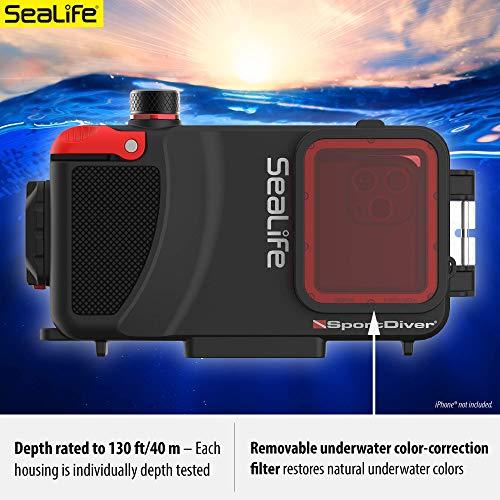 SeaLife SeaLife Underwater Smartphone Scuba Case Dive to 130, Waterproof Photography, Access Camera Controls, Leak Alarms, Fits Most Phones (Without Light)