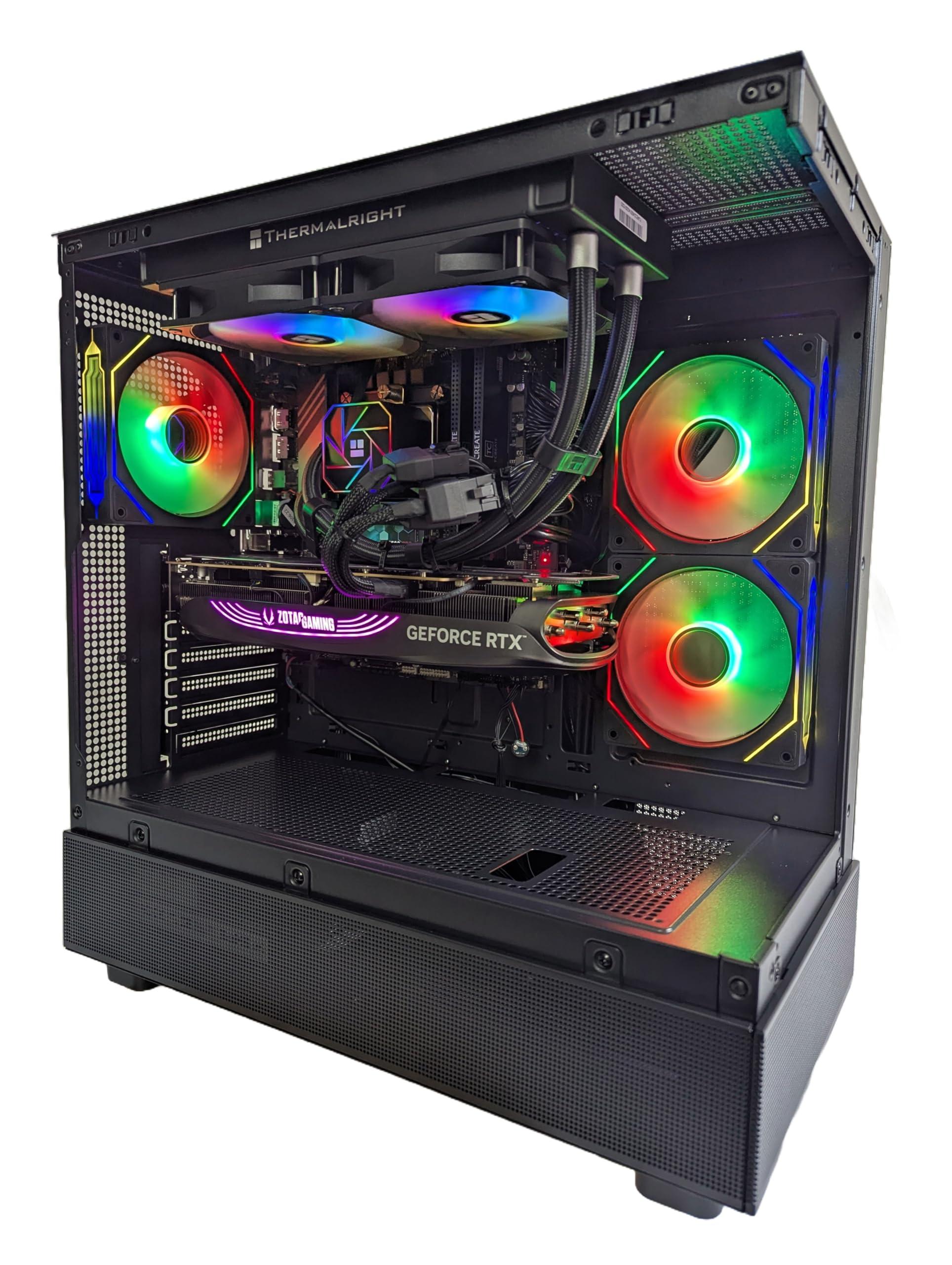 Centaurus Computers Centaurus Paladin Gaming Computer - Intel i5-14600K 5GHz TB 14-Core, GeForce RTX 4070 12GB, 32GB DDR5 RAM, 1TB NVMe SSD, Liquid Cooler, Windows 11 Pro, WiFi. Custom Gaming Desktop Business Workstation