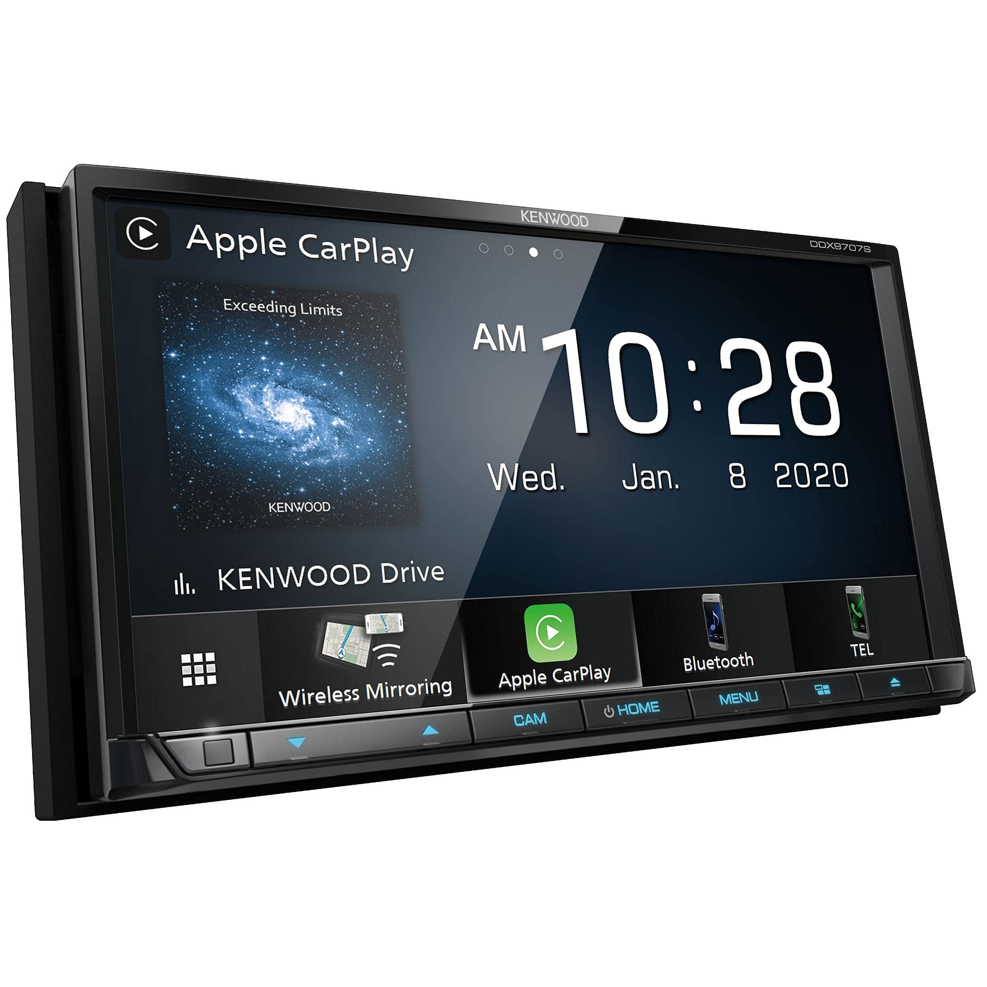 Kenwood KENWOOD DDX9707S 6.95" Capacitive Touch Screen DVD Multimedia Receiver with Apple CarPlay & Android Auto | Plus KENWOOD CMOS-230LP Universal Backup Camera