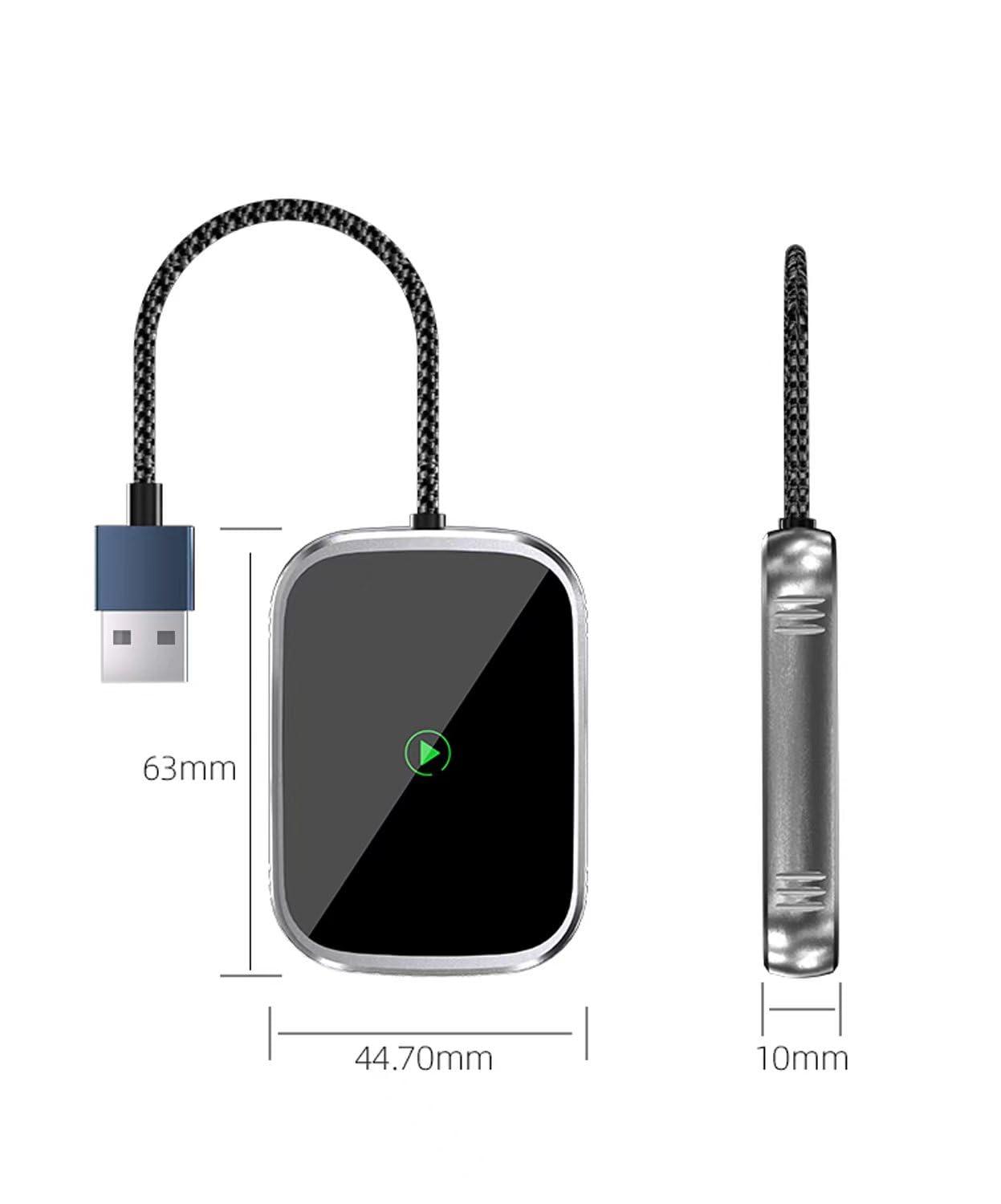 JUHOO Wireless CarPlay Adapter for Apple iPhone, Android Auto Wireless Adapter, 2 in 1 Auto Car Play Wireless Dongle