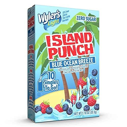 Wyler's Light Wyler's Light Island Punch, 10 CT (Pack of 6) (Blue Ocean Breeze)