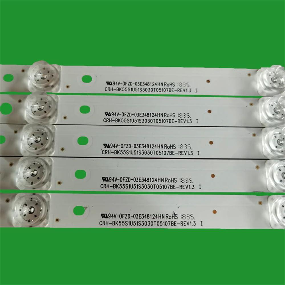 FEILUDE FEILUDE 5Pcs LED Strip H55A6120 HZ55H50Y HZ55A65 CRH-BK55S1U51S3030T05107BE-REV1.3 B I W JS L2 E5 Bum S10 1 HD550S1U51-T0S1GMROH