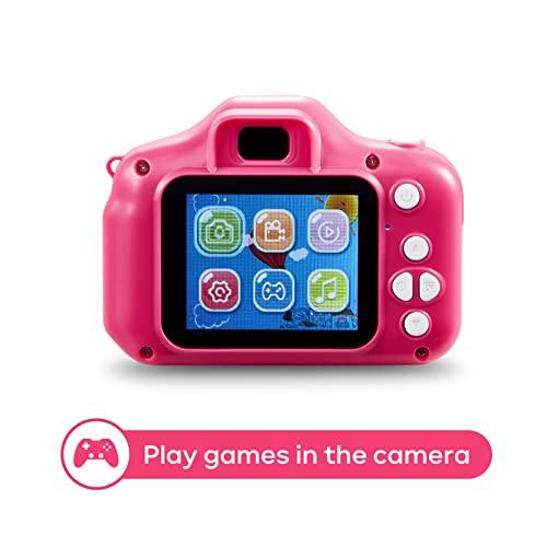 Vivitar Vivitar Kidzcam Camera - Christmas, Birthday Gifts for Boys and Girls, 12 MP HD Camera and Digital Video Recording, Kids Digital Camera Toys for Kids 5 and Up Pink