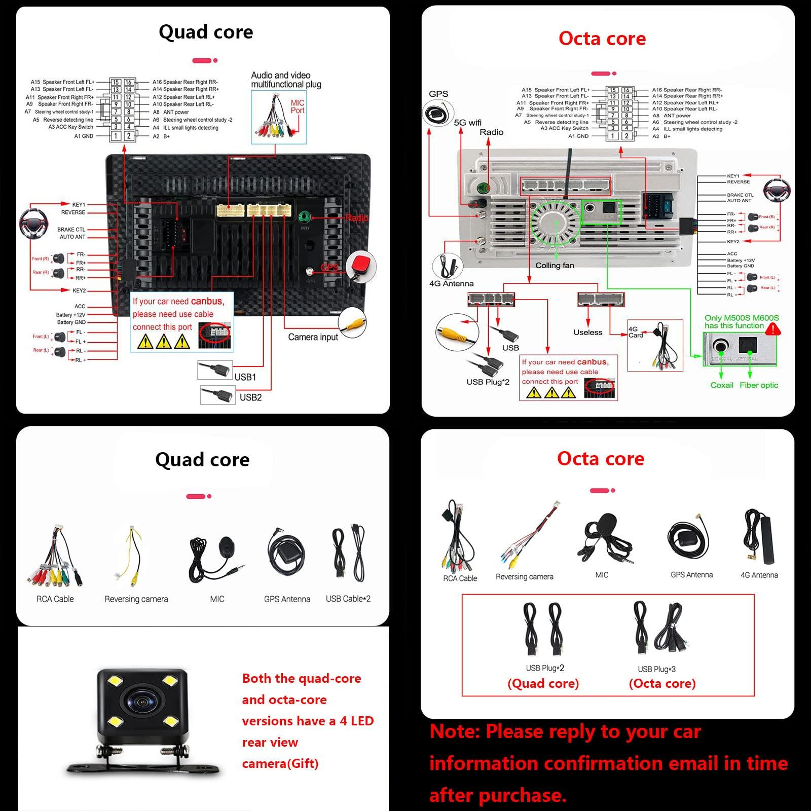 WDXSFR Android Car Stereo for Nissan Micra 2016-2018, 9 Inch Touch Screen Car Radio with GPS Bluetooth WiFi FM USB Backup Camera Microphone Support SWC Mirror Link Carplay DAB+,Octa core,6G+128G