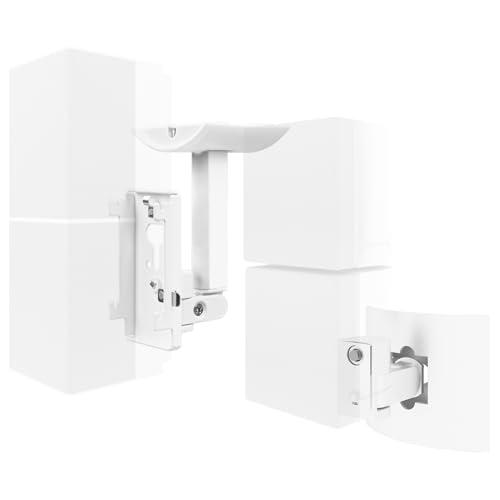 Dinghosen Speaker Wall&Ceiling Mount for Bose UB-20,UB-20 Series II Speaker Wall Mount Bracket for Bose Cube Speakers/Lifestyle/CineMate/Surround/SoundTouch/Acoustimass Home System Tilt&Swivel Adjustable(White)