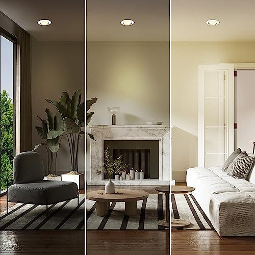 Feit Electric Feit Electric LED BR30 Light Bulbs 65W Equivalent, Dimmable, 10 Year Life, 650 Lumens, 5000k Daylight, Recessed Can Light Bulbs, Flood Light Bulbs, Damp Rated, BR30DM/850/10KLED/2, 2 Pack