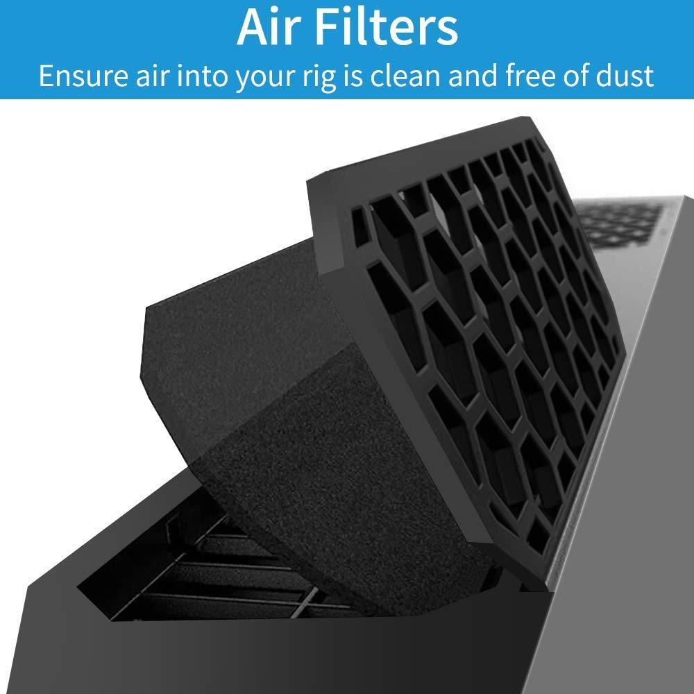 AFMAT Gaming Laptop Cooling Pad, 4500RPM Laptop Cooling Pad with Turbo-Fans, USB Ports, Colorful Lights - CPU Temperature Drops 20-30 Within Seconds - for 14-17.3 inch Laptops