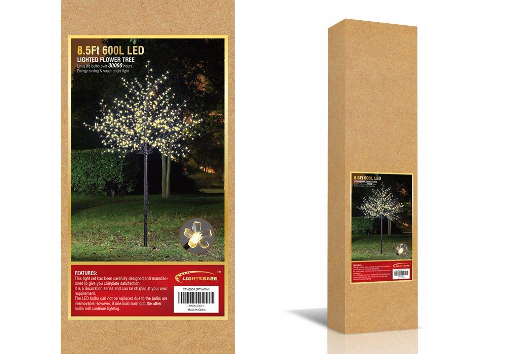 LIGHTSHARE Lightshare Lighted Cherry Blossom Tree (8FT WarmWhite)