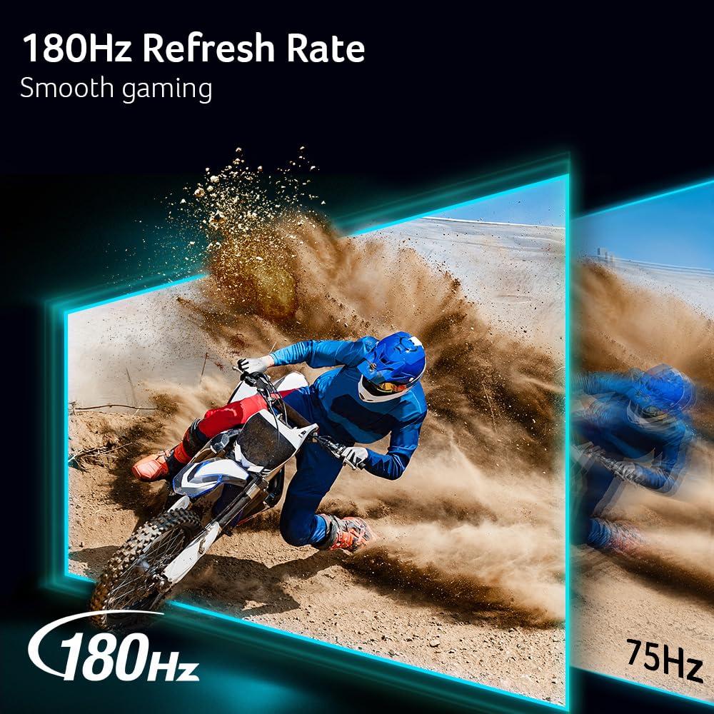 acer Acer 27" WQHD 2560 x 1440 1500R Curved PC Gaming Monitor | AMD FreeSync Premium | Up to 170Hz Refresh | 1ms VRB | VESA Mount | HDR10 | 1 x Display Port 1.2 & 2 x HDMI 2.0 | EDA270U Pbmiipx | Silver