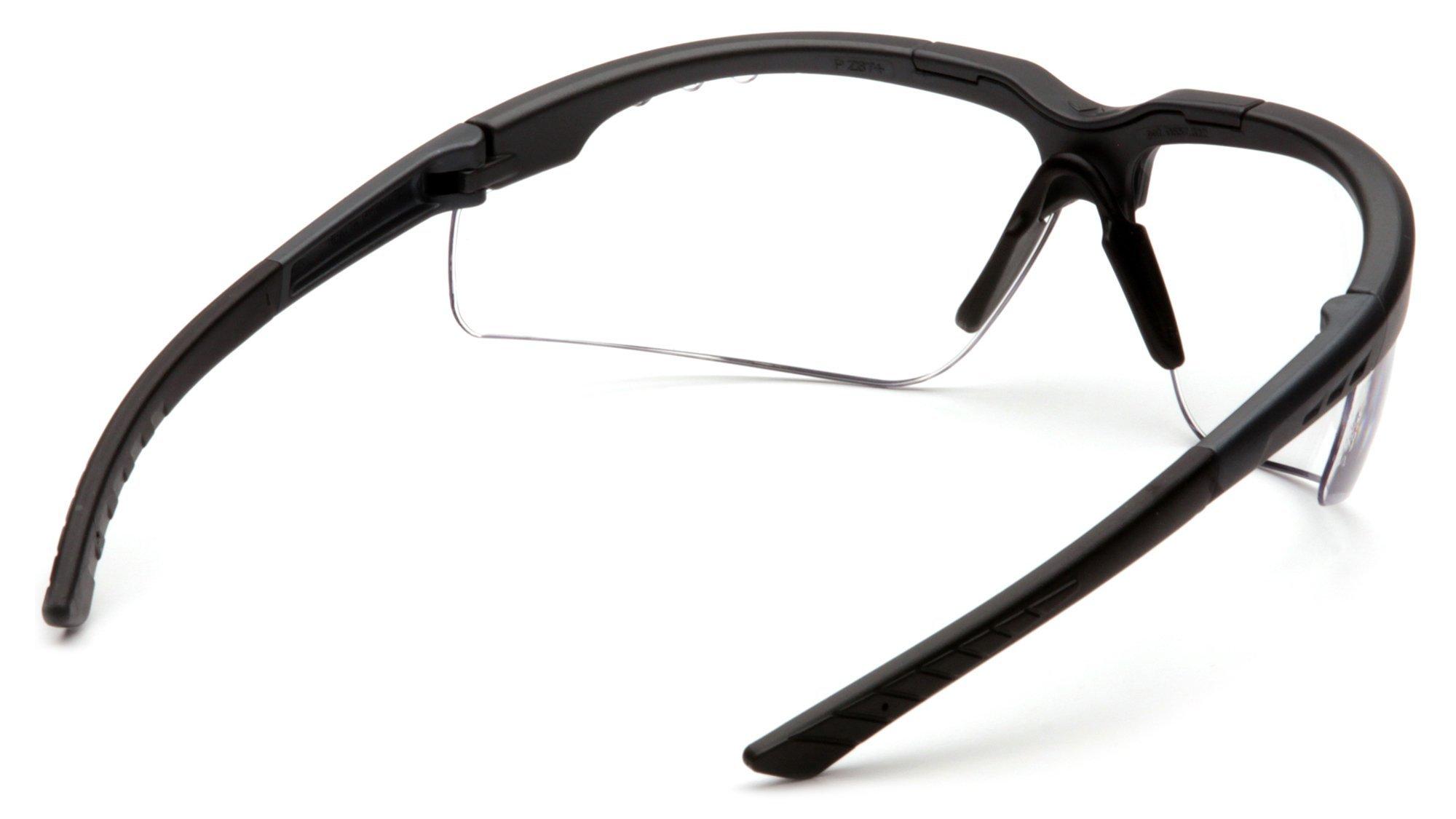 Pyramex Safety Pyramex Reatta Safety Eyewear, Clear Anti-Fog Lens With Charcoal Frame