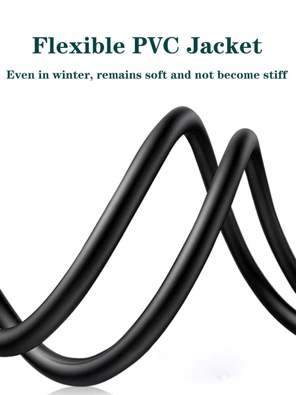 UNIMOSON 2 Prong Power Cable Cord Compatible TCL Roku Smart LED LCD HD TV - UL Listed TCL Roku TV AC Power Cable Cord Plug