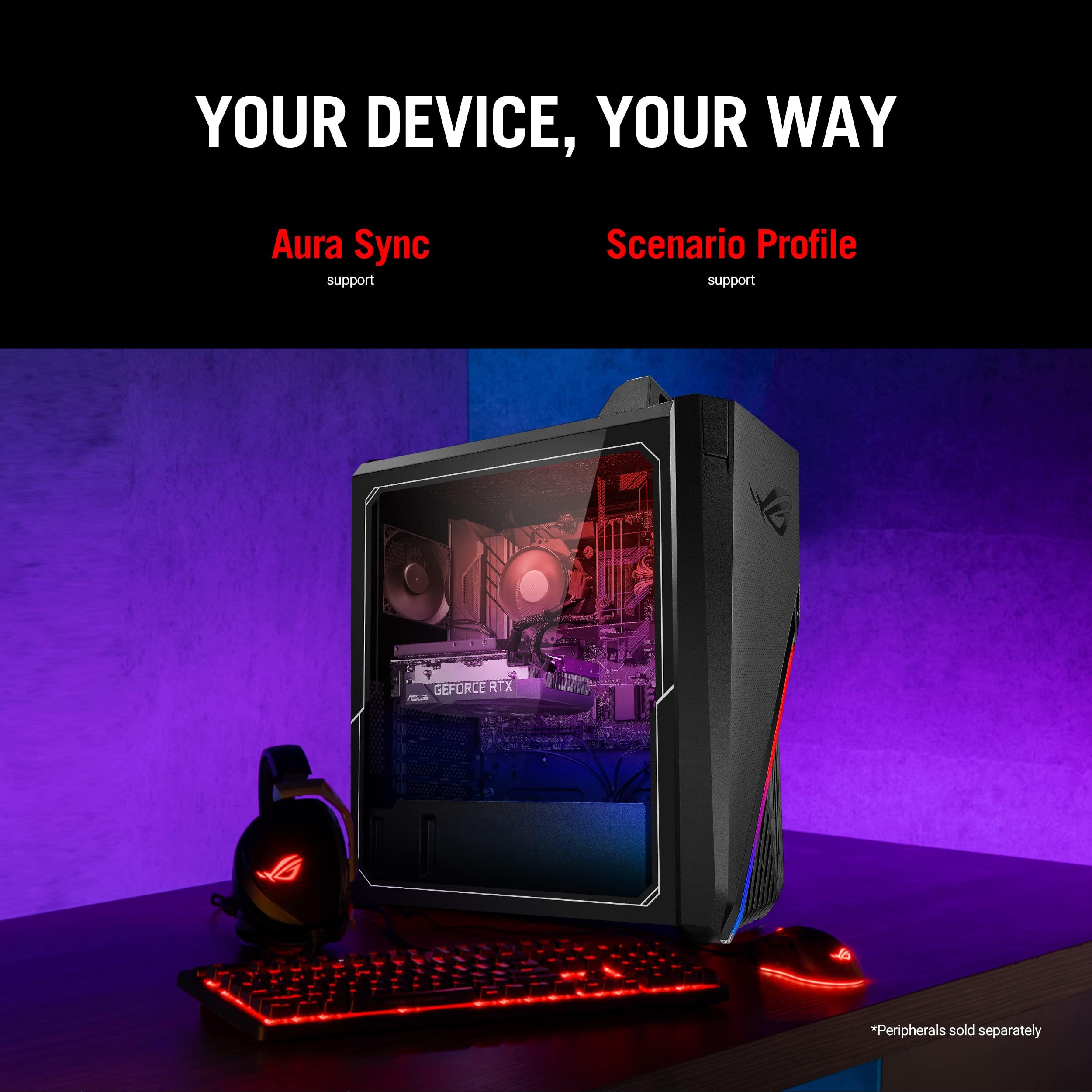 ASUS ASUS ROG Strix G15 Gaming Desktop PC, Intel Core i7-12700F, GeForce RTX 3060 12GB, 16GB DDR4 RAM, 1TB PCIe 4.0 SSD, Windows 11 Home, G15CF-AB766