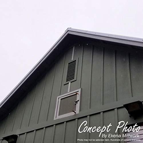 Ekena Millwork Ekena Millwork GVWVE12X1800SFUWR Vertical Gable Vent Gable Vent, 12\"W x 18\" (17\"W x 23\"H Frame Size), Western Red Cedar, Unfinished