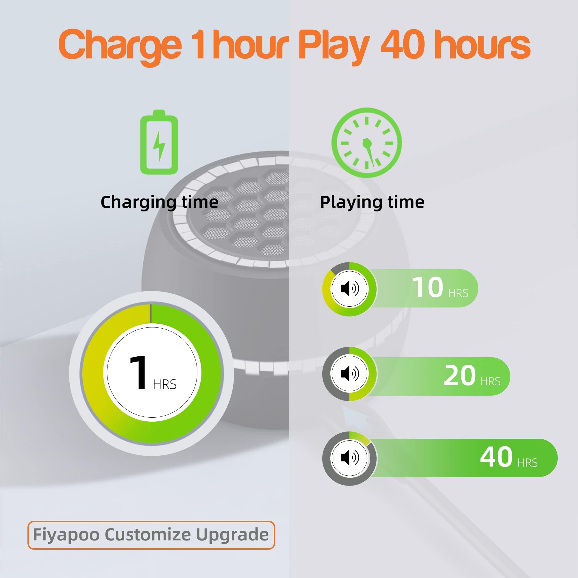 FIYAPOO FIYAPOO Mini Portable Speaker, 3W Mobile Phone Speaker Line-in Speaker with 3.5mm AUX Audio Interface for Smartphone/Tablet/Computer