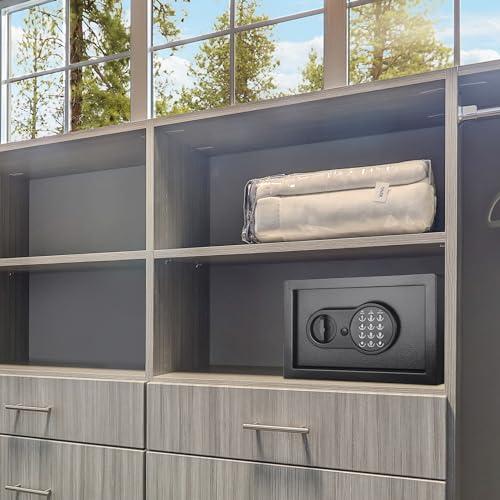 BARSKA Barska Digital Keypad Home & Office Steel Security Safe Lock Box with Deadbolts - 0.36 Cu Ft Compact