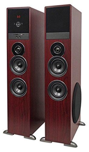 Rockville Rockville TM80C Cherry Powered Home Theater Tower Speakers 8" Sub/Bluetooth/USB