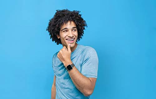 Fitbit Fitbit Versa Lite Smartwatch,GPS,Charcoal/Silver Aluminum, One Size (S & L Bands Included)