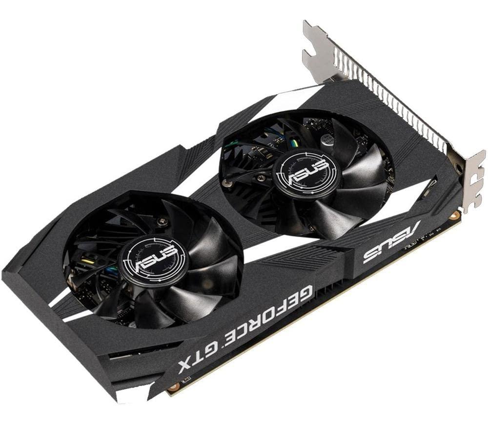 ASUS ASUS GeForce GTX 1650 Overclocked 4GB Dual-Fan Edition VR Ready HDMI DP 1.4 DVI Graphics Card (Dual-GTX1650-O4G)