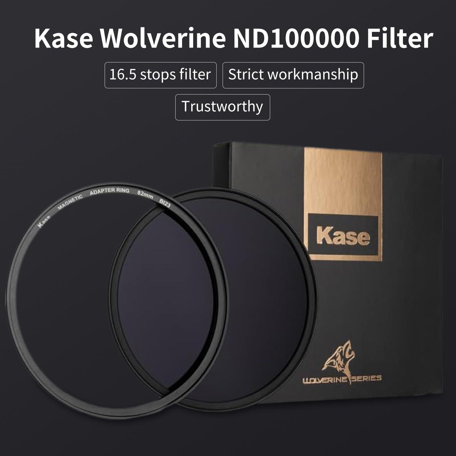 Kase Kase Wolverine 58mm ND100000 16.5 Stop Magnetic Filter Incl Adapter Neutral Density Filters