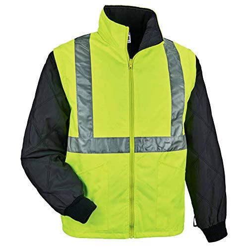 Ergodyne Ergodyne GloWear 8385 ANSI High Visibility 4-in-1 Reflective Safety Jacket, Lime, 2XL