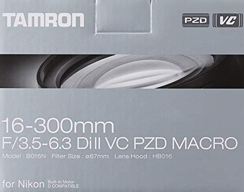 Tamron Tamron 16-300mm F/3.5-6.3 Di-II VC PZD All-In-One Zoom for Nikon DX DSLR Cameras