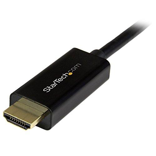 StarTech StarTech.com 6ft (2m) DisplayPort to HDMI Cable - 4K 30Hz - DisplayPort to HDMI Adapter Cable - DP 1.2 to HDMI Monitor Cable Converter - Latching DP Connector - Passive DP to HDMI Cord (DP2HDMM2MB)