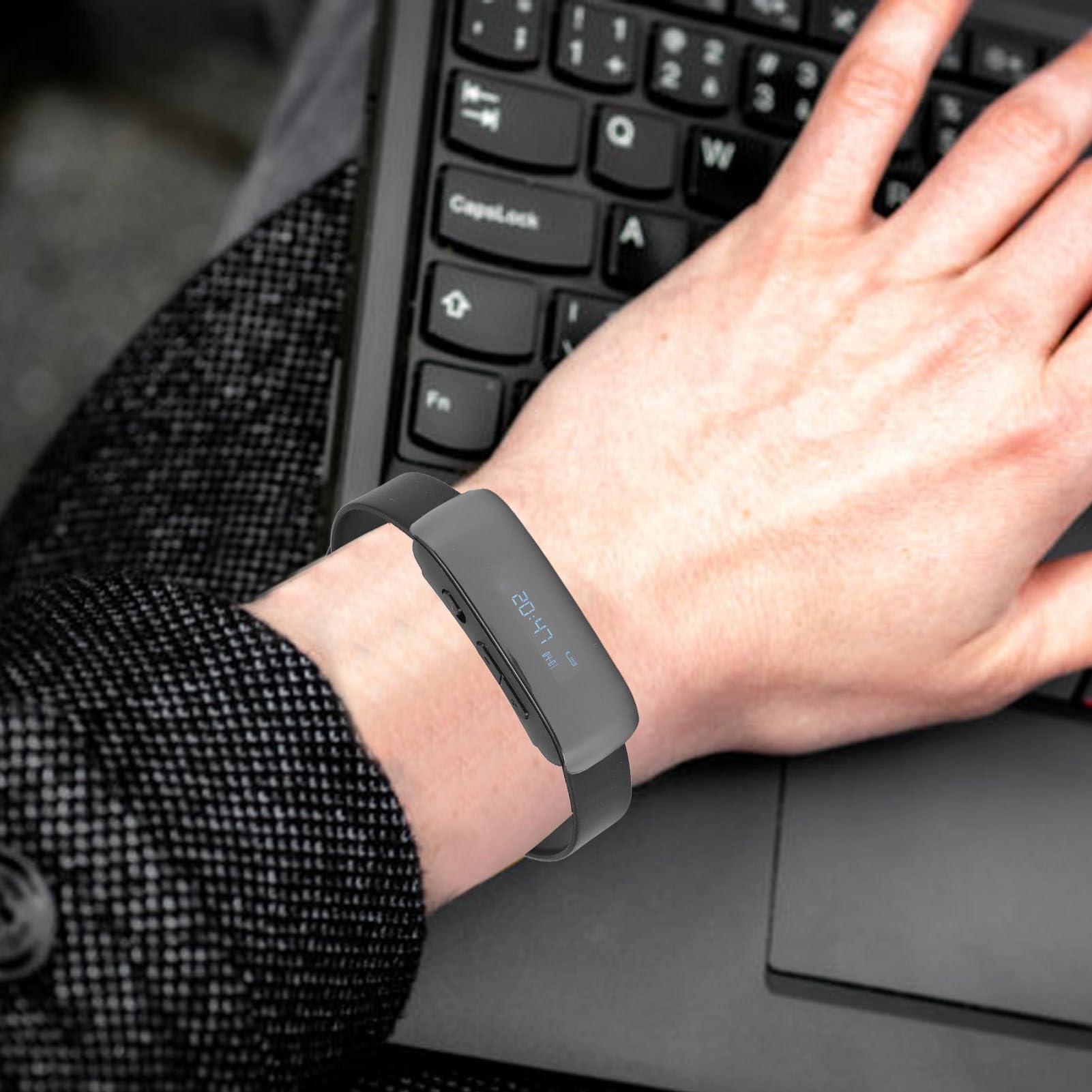 Yoidesu Digital Voice Recorder Watch, Bracelet Recording Device with 90mAh Battery, Wristband, MP3 Recorder with Timing Recording Audio Device, Watch Voice Activated Recorder (4G)