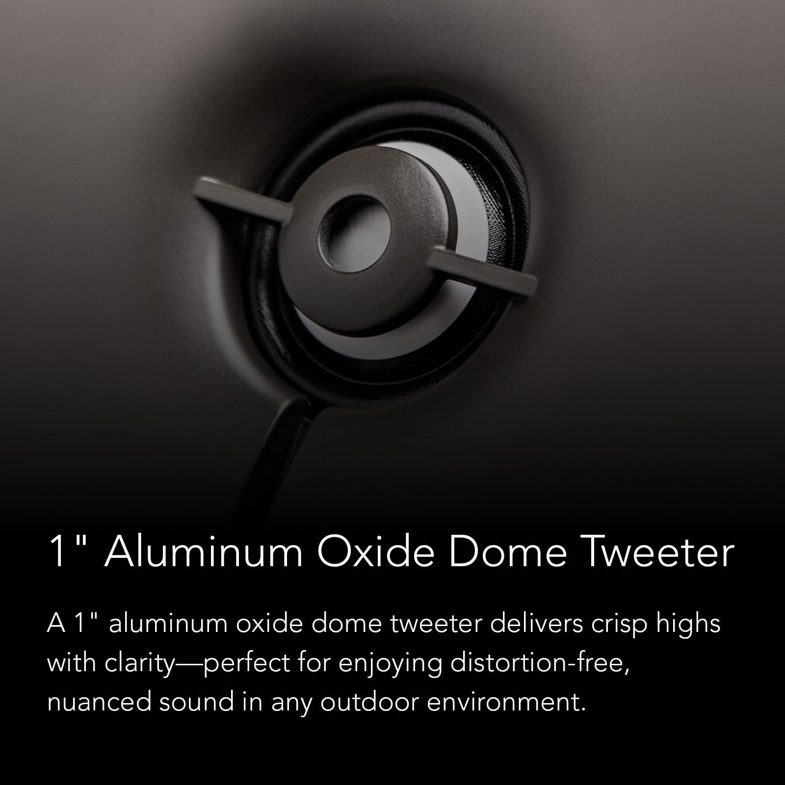 Definitive Technology Definitive Technology Dymension AW-450 Outdoor Speaker (White, Pair), Two-Way Surface Mount Wired Speakers, 4.5" Woofer, 1 Tweeter, & 4.5"x6 Passive Bass Radiator, IP66 All-Weather Outdoor Speakers