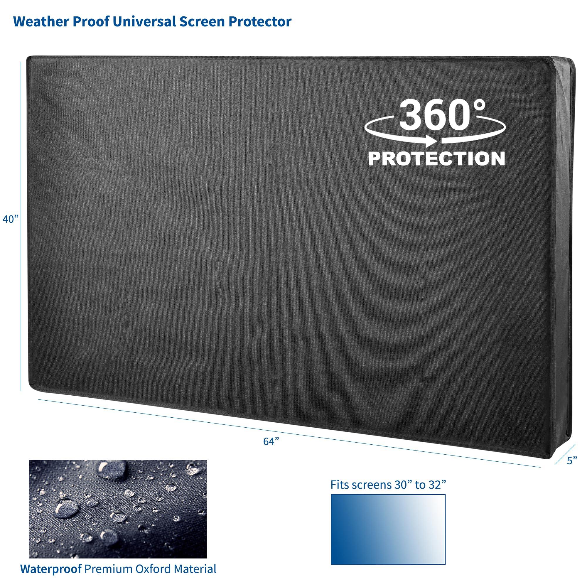 VIVO VIVO Flat Screen TV Cover Protector for 65 to 70 inch Screens, Universal, Outdoor, Weatherproof, Water Resistant COVER-TV065B