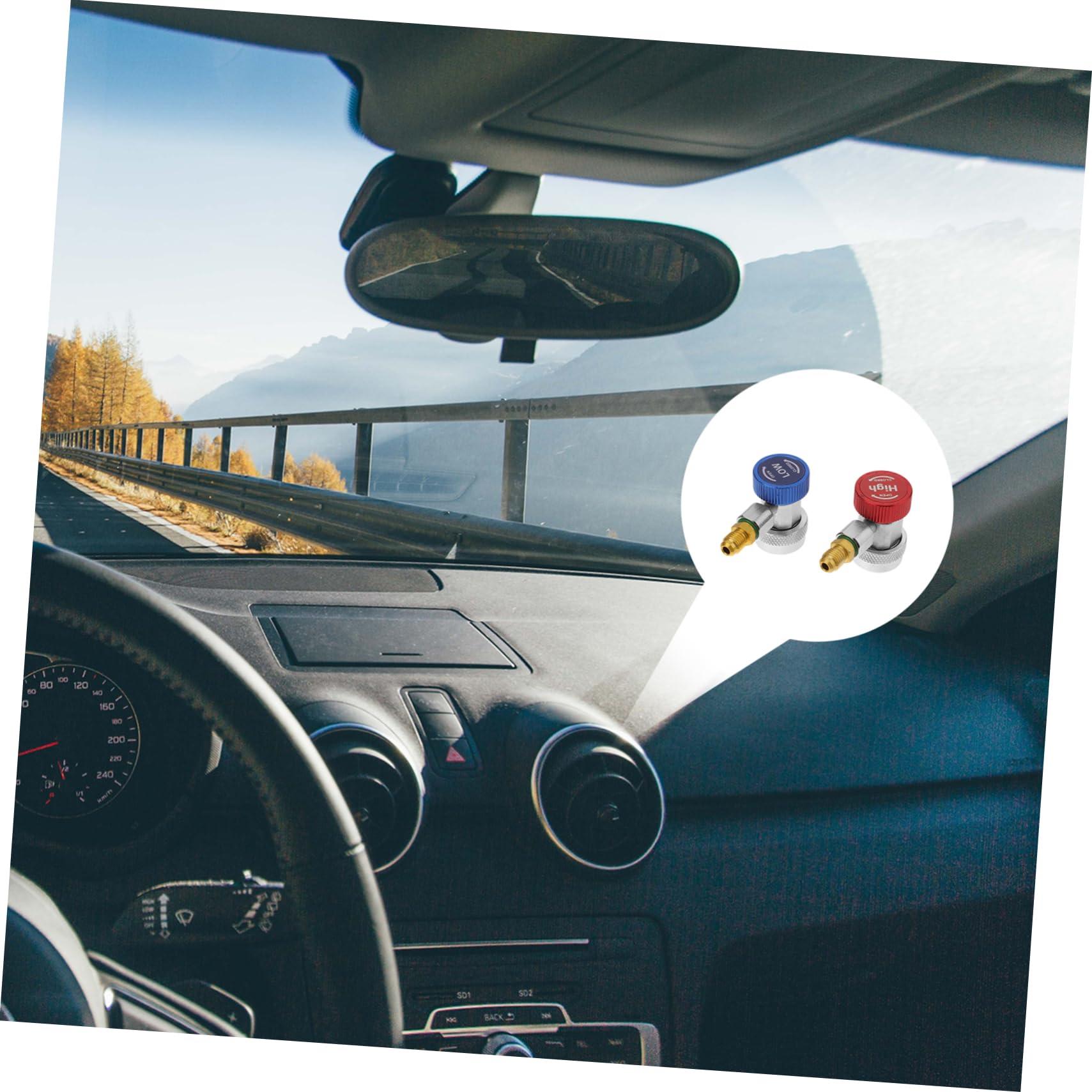 DirectNine Basics DirectNine Basics R134a Quick Connector R134a Refrigerant R134a Ac Hose Adapter Car Kit Hose Fittings and Car Assessorories Charging Adapter Car Assesories Gauge Kit Tank High and Low Pressure R12, Medium