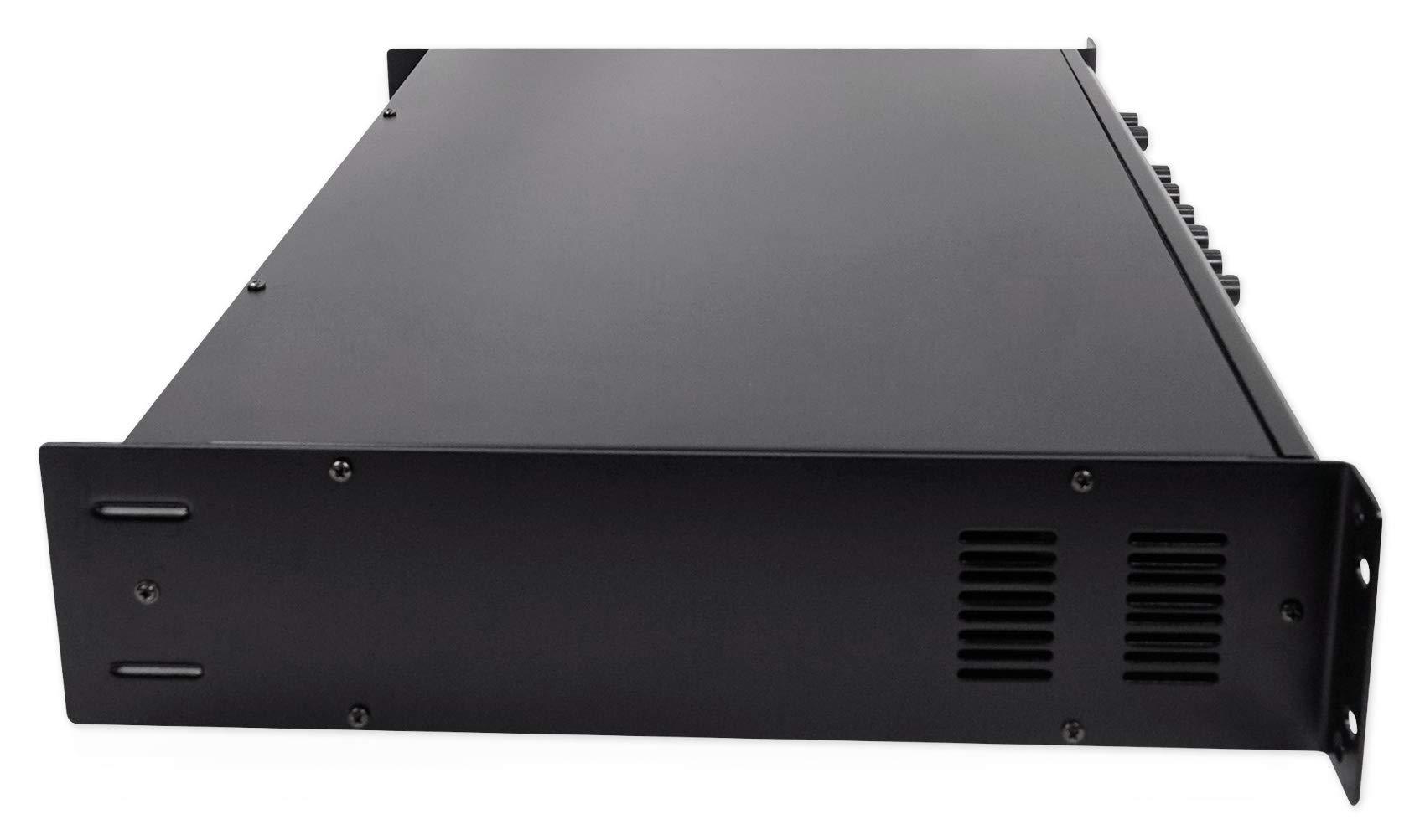 Rockville Rockville RCS180-6 180W 6 Zone 70v Commercial Amplifier with 3 x 1/4" Mic Inputs, Bluetooth, Multi-Room Audio, SD/USB Inputs, Perfect for Restaurants/Offices