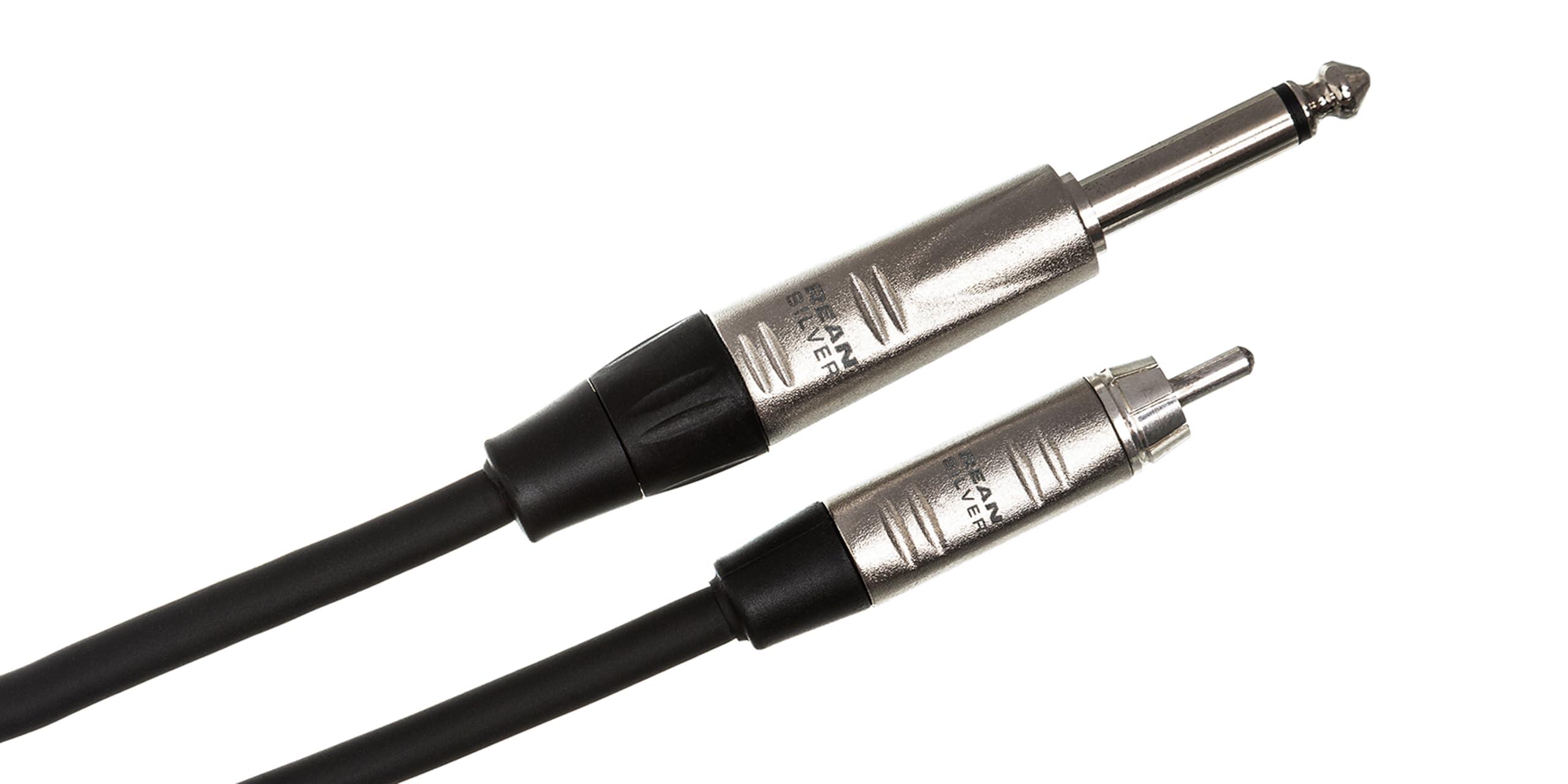HOSA Hosa HPR-015 Pro Unbalanced Interconnect Cable - 1/4-inch TS Male to RCA Male - 15 foot
