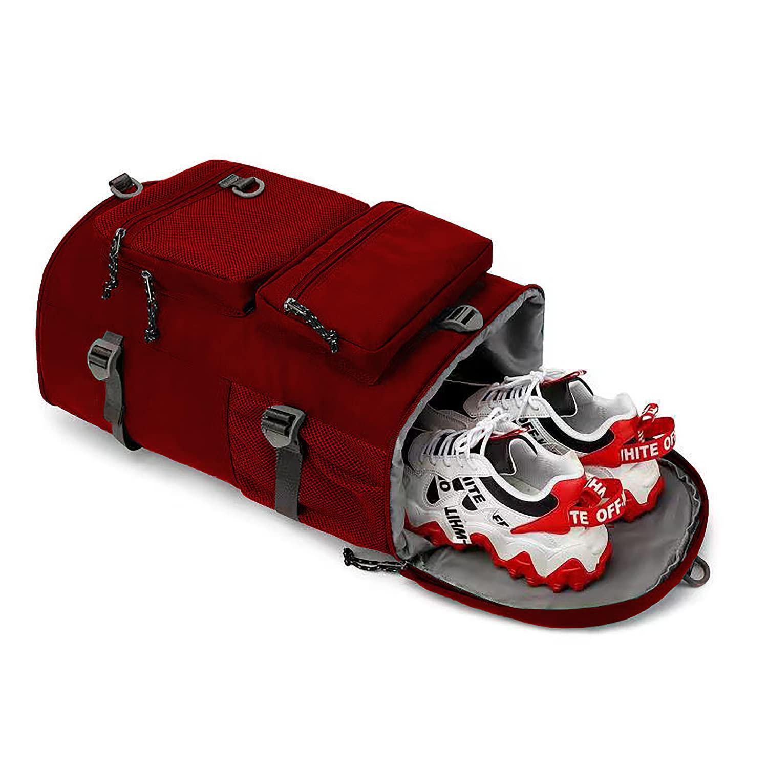 Kalesi Gym Duffle Bag Backpack 4-Way Waterproof with Shoes Compartment for travel Sport Hiking laptop,Kalesi