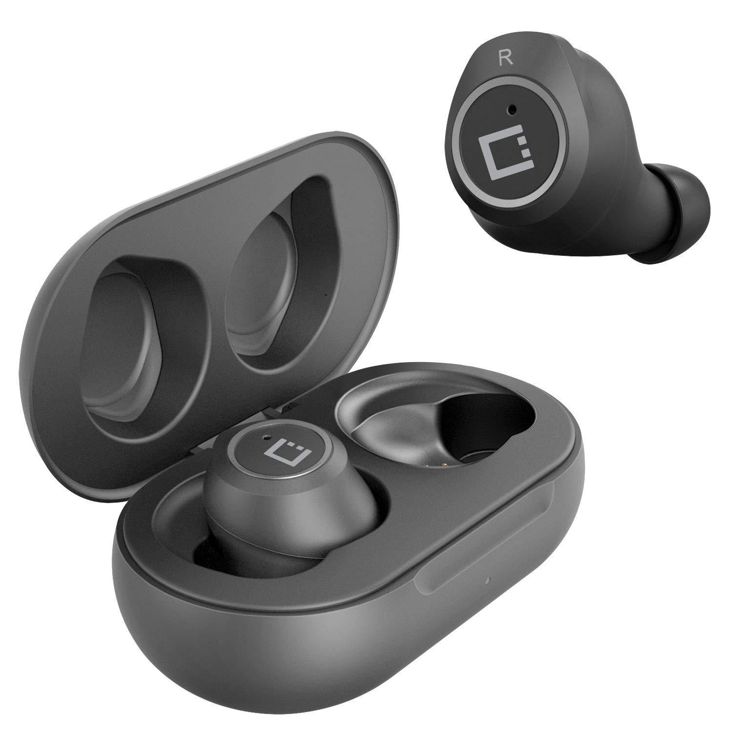Works for Samsung Galaxy S5 Developer Edition by C Wireless V5 Bluetooth Earbuds Compatible with Samsung Galaxy S5 Developer Edition with Charging case for in Ear Headphones. (V5.0 Black)