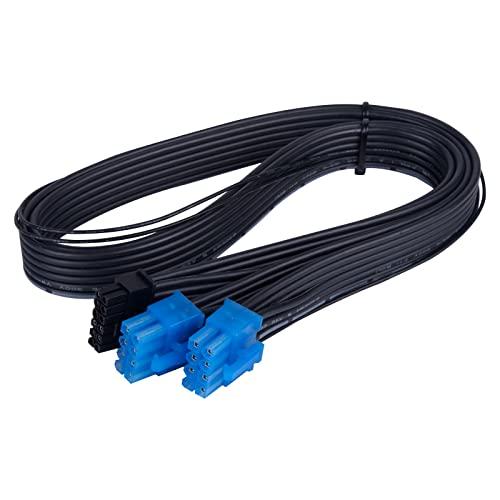 SilverStone Technology SilverStone Technology PP14-PCIE Dual PCIe 8 pin (PSU) to 12+4 pin (GPU) 12VHPWR PCIe Gen5 Cable for Silverstone 2nd Gen PSUs, SST-PP14-PCIE