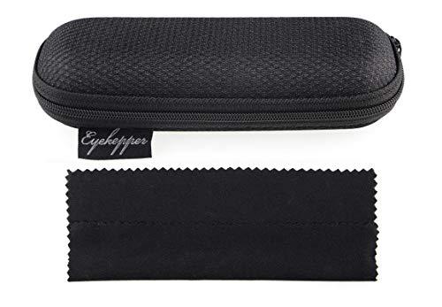 Eyekepper Eyekepper Ladies Blue Light Blocking Glasses with Amber Filter Lens - Round Computer Eyeglasses Women Anti Glare - Reduce Blue Rays Eye Strain - Black/Gunmetal