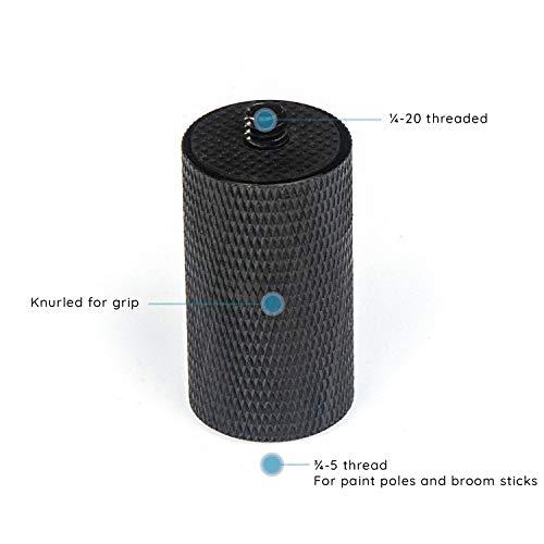GRIFITI GRIFITI Nootle Camera Paint Pole Adapter 3/4-5 to 1/4-20 for Video Photo Mic Phone Extension Broom Painter Adaptor Painter\'s Adapters Extensioncamera Tripod Mount Attachment Connector