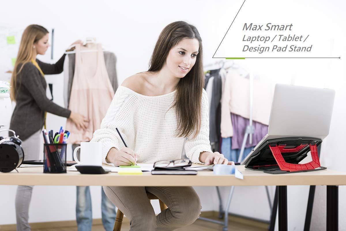 MAX SMART MAX SMART Drawing Tablet Stand, Foldable, Portable, Adjustable Compatible with iPad Pro, Wacom and More