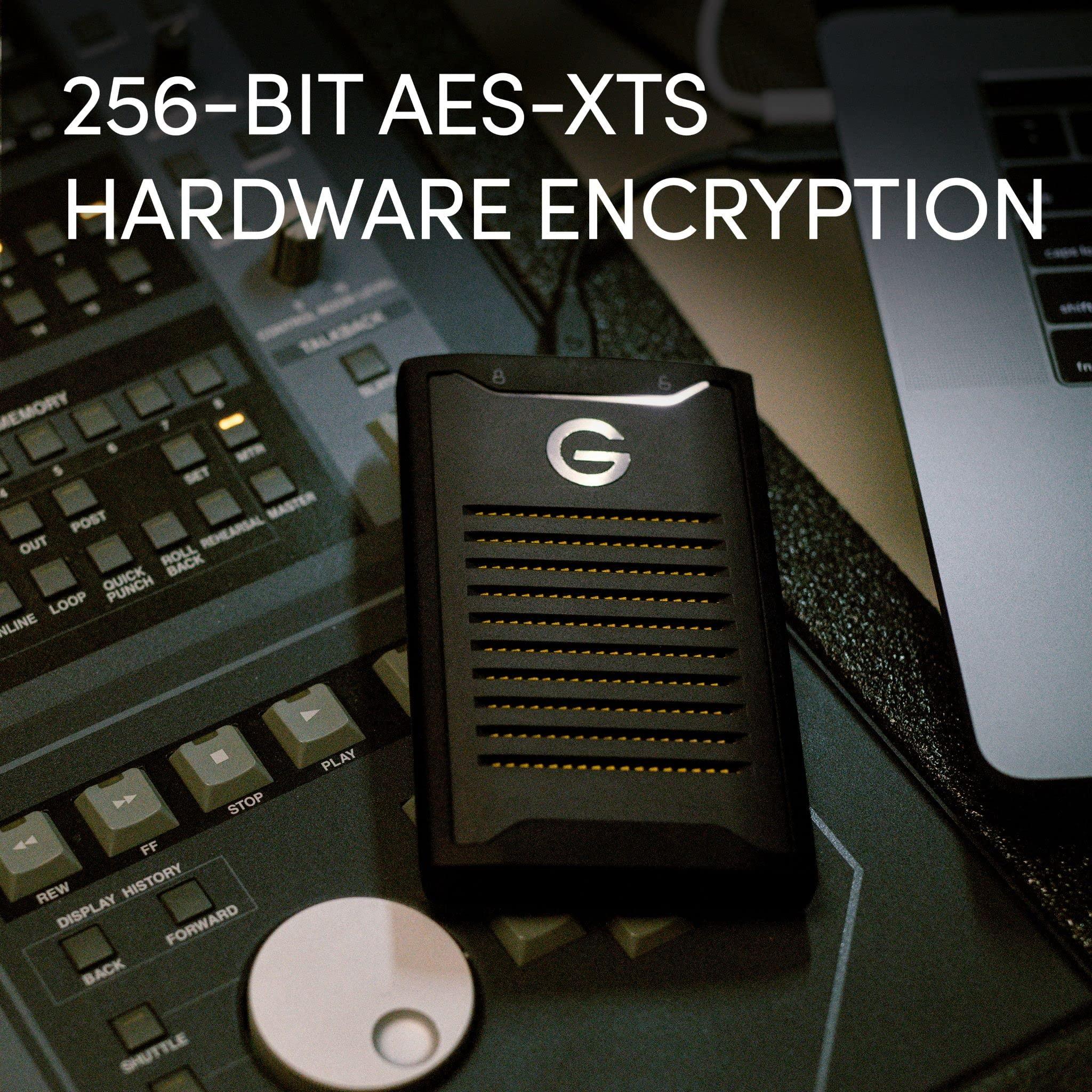 SanDisk Professional SanDisk Professional 4TB G-Drive ArmorLock SSD - Encrypted NVMe Solid State Drive, 1000MB/s, USB-C, High-Level Security, Ultra Rugged - SDPS41A-004T-GBANB