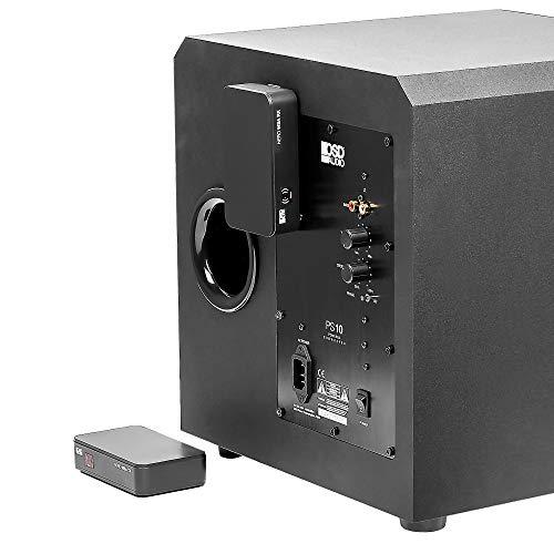 OSD Audio OSD Wireless 5.8G Subwoofer Transmitter/Receiver Kit Dual Source, Diversity Antennas and Brackets Nero WSA