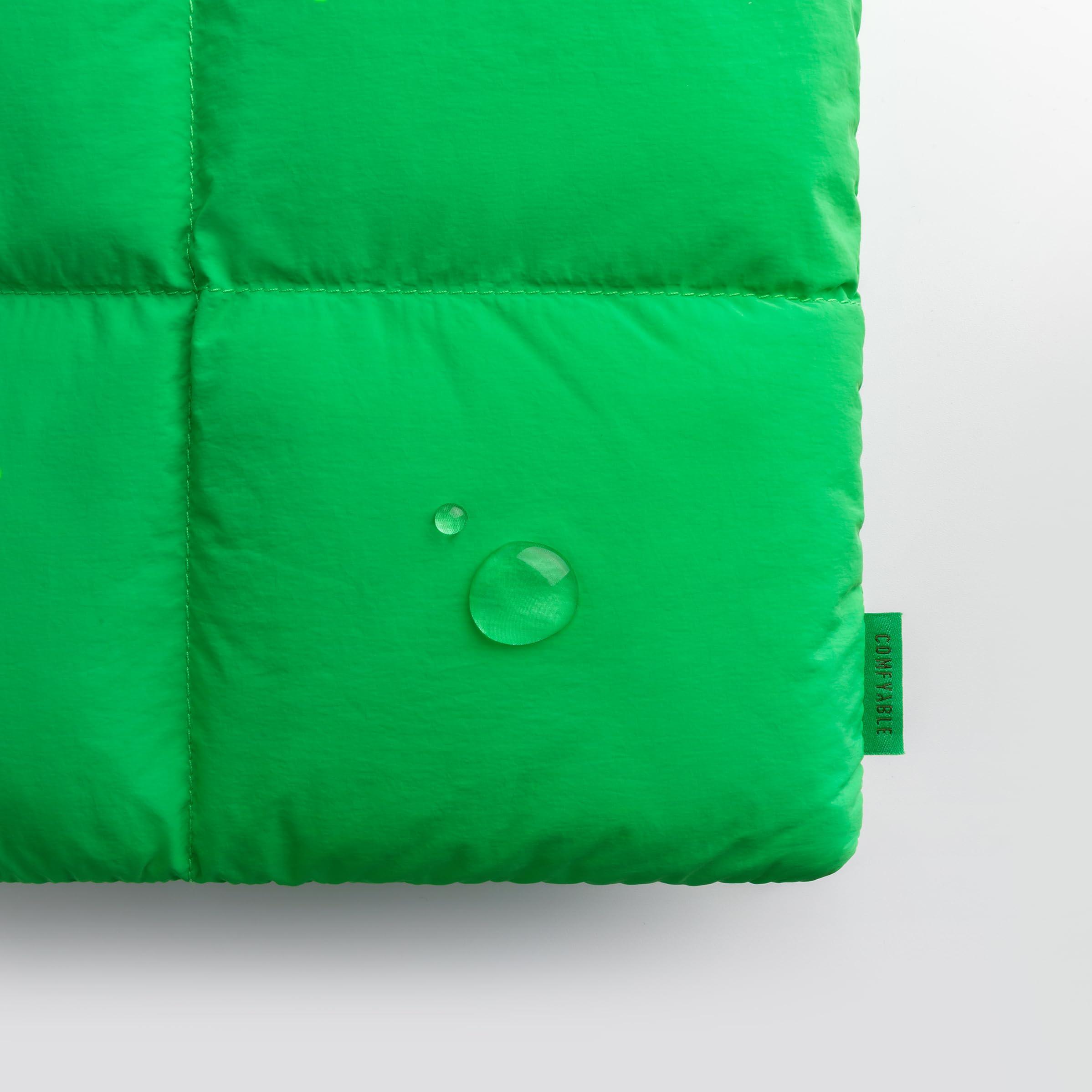 Comfyable Comfyable Puffy Laptop Sleeve 15 16 Inch, Quilted Puffer Laptop Carrying Case with Handle, Pillow Case Compatible for MacBook Air 15 in M3 2024 & MacBook Pro 16 in 2024 M4, Puff Cover, Green