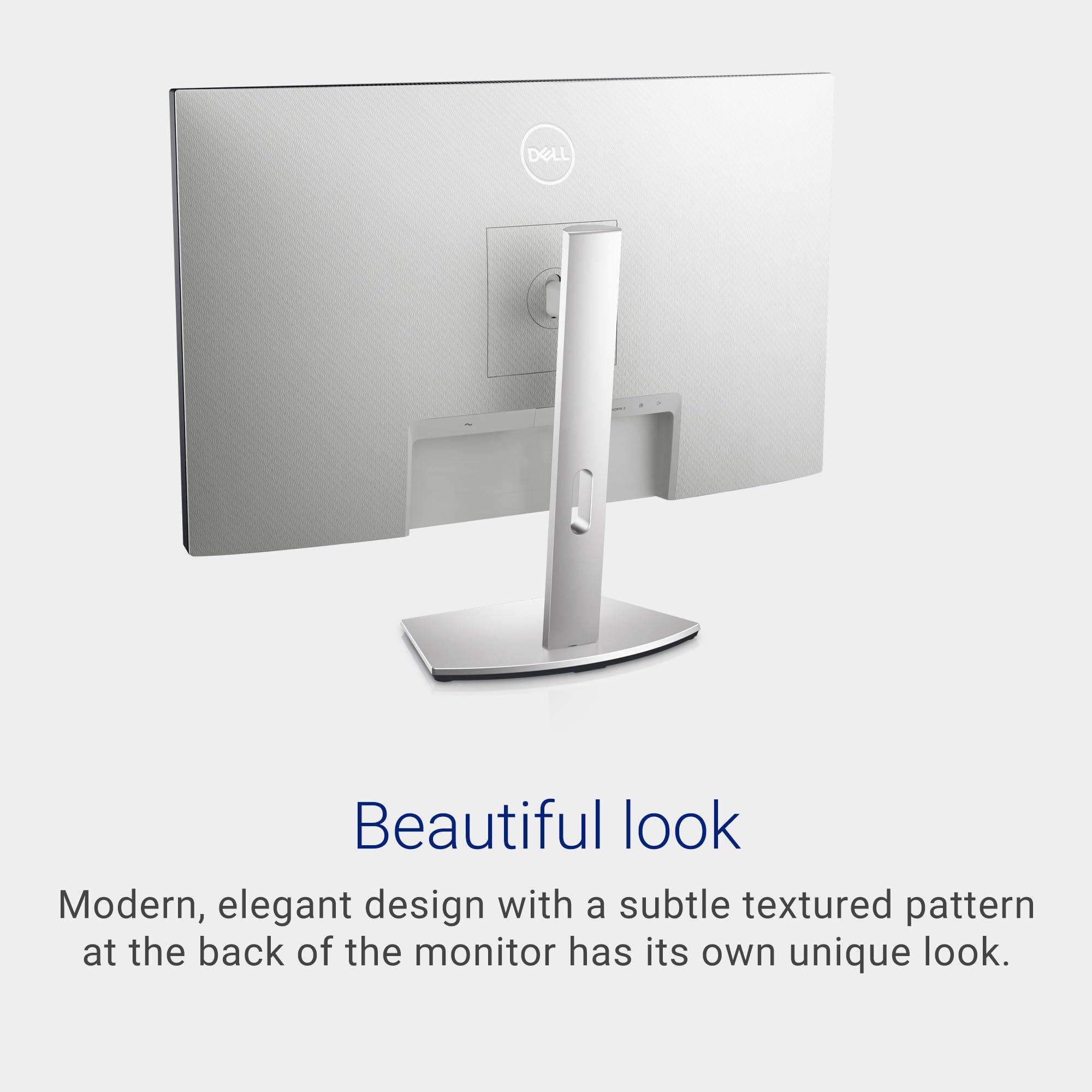 Dell Dell S2721QS Monitor 27 Inch, 4K UHD (3840 x 2160) IPS Display, Ultra-Thin Bezel, AMD FreeSync, HDMI, DisplayPort, VESA Certified - Silver