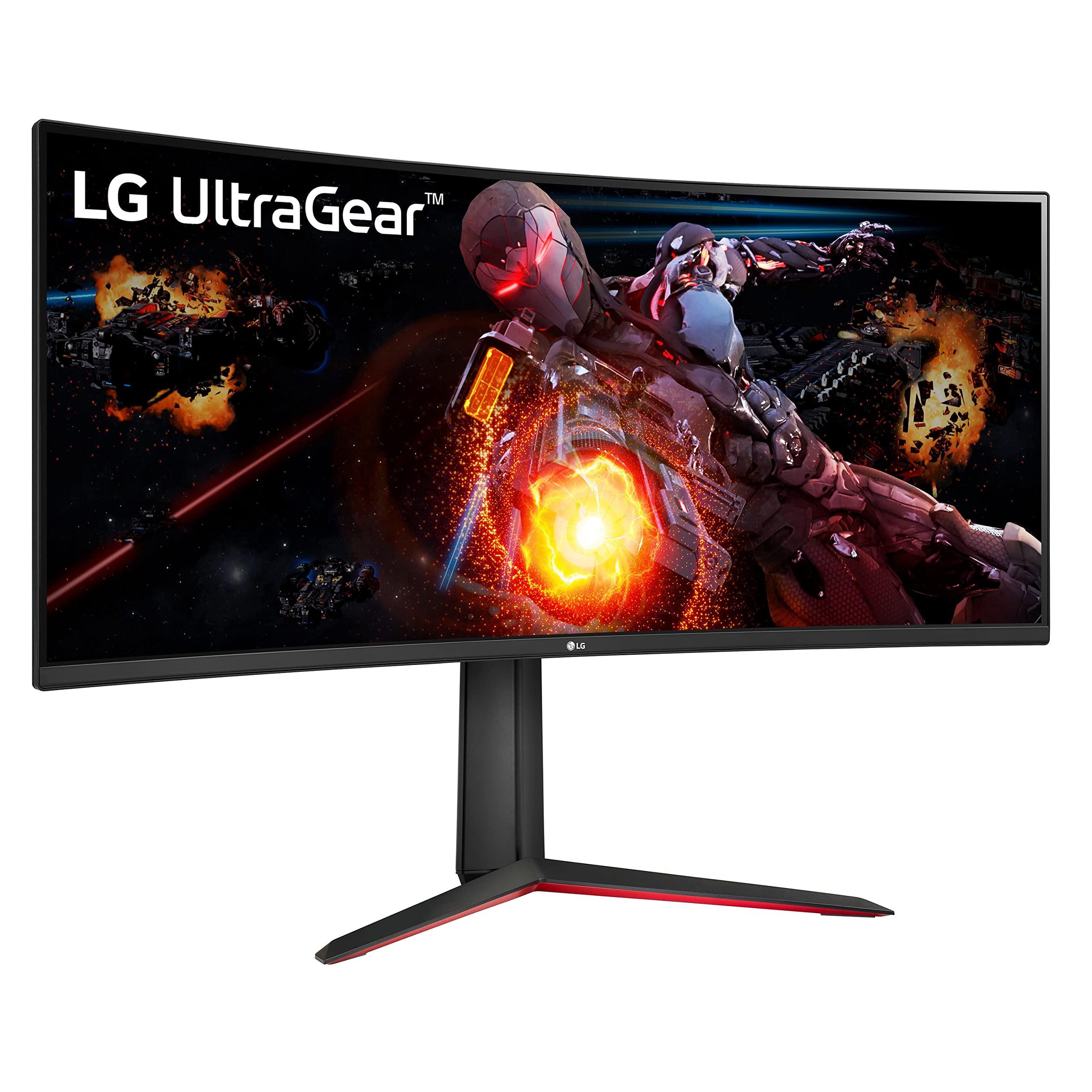 LG LG UltraGear QHD 34-Inch Curved Gaming Monitor 34GP63A-B, VA with HDR 10 Compatibility and AMD FreeSync Premium, 160Hz, Black