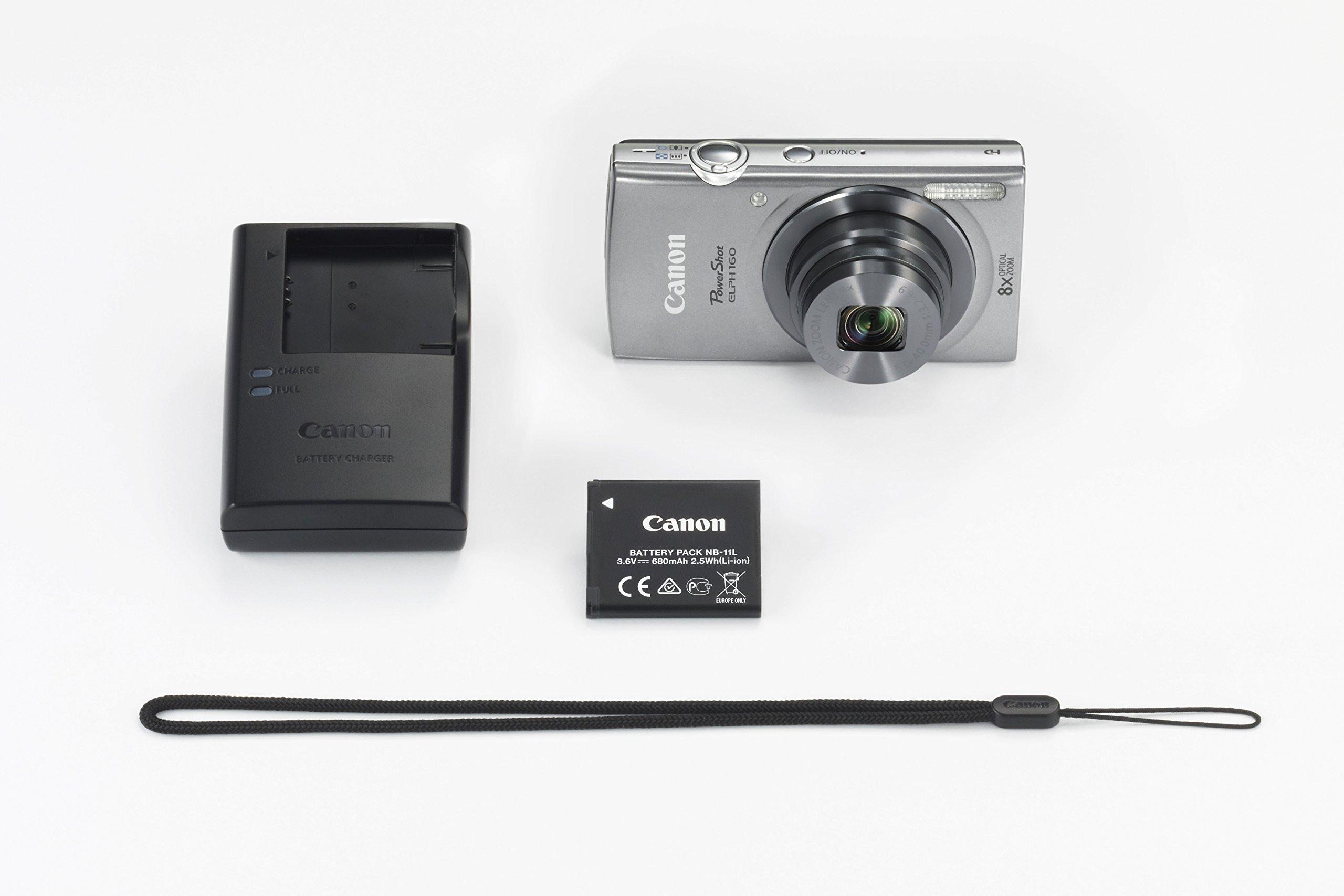 Canon Canon PowerShot ELPH 160 (Silver) (Renewed)
