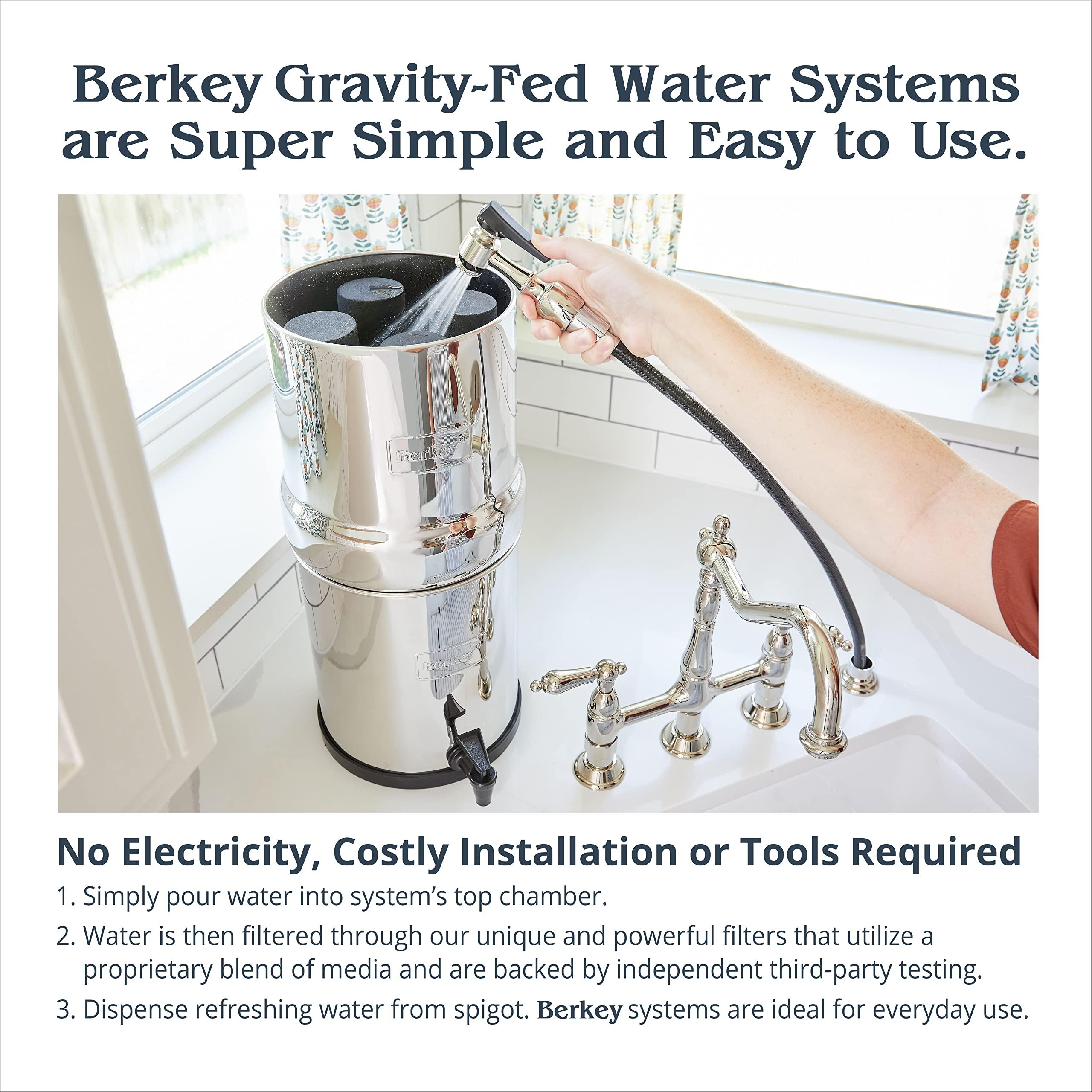 Berkey Berkey Authentic Black Berkey Elements BB9-2 Filters for Berkey Water Systems (Set of 8 Black Berkey Elements)