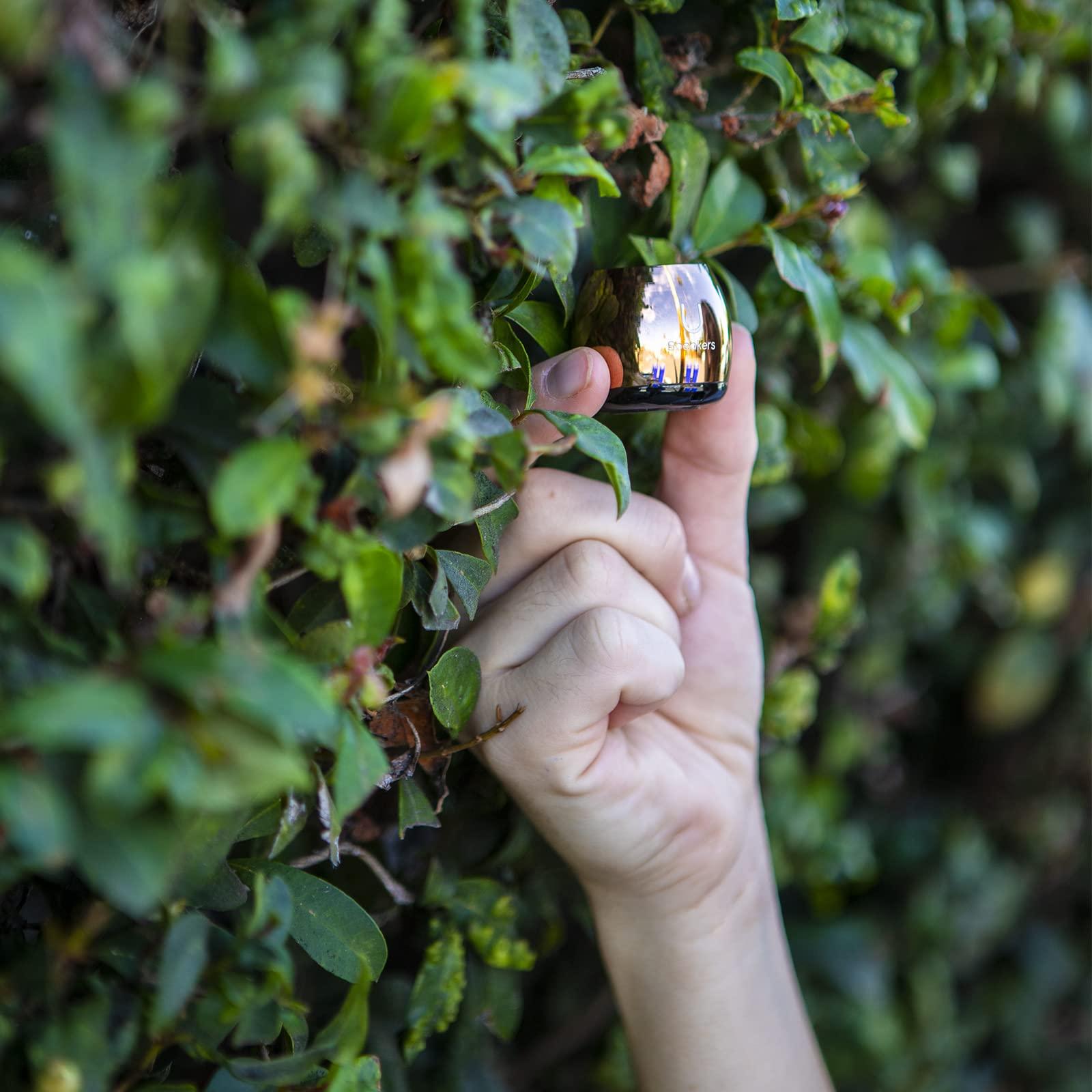 Fashionit Fashionit U Micro Speaker | Stylish Portable Wireless Bluetooth 5.0 with Built-in Mic & Remote Shutter | Perfect Little Speaker for Home, Parties, Travel! Small Device, Rich Sound | Mirror Gold