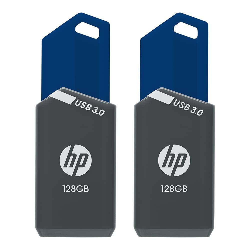 HP HP 128GB x900w USB 3.0 Flash Drive 2-Pack, Gray/Blue