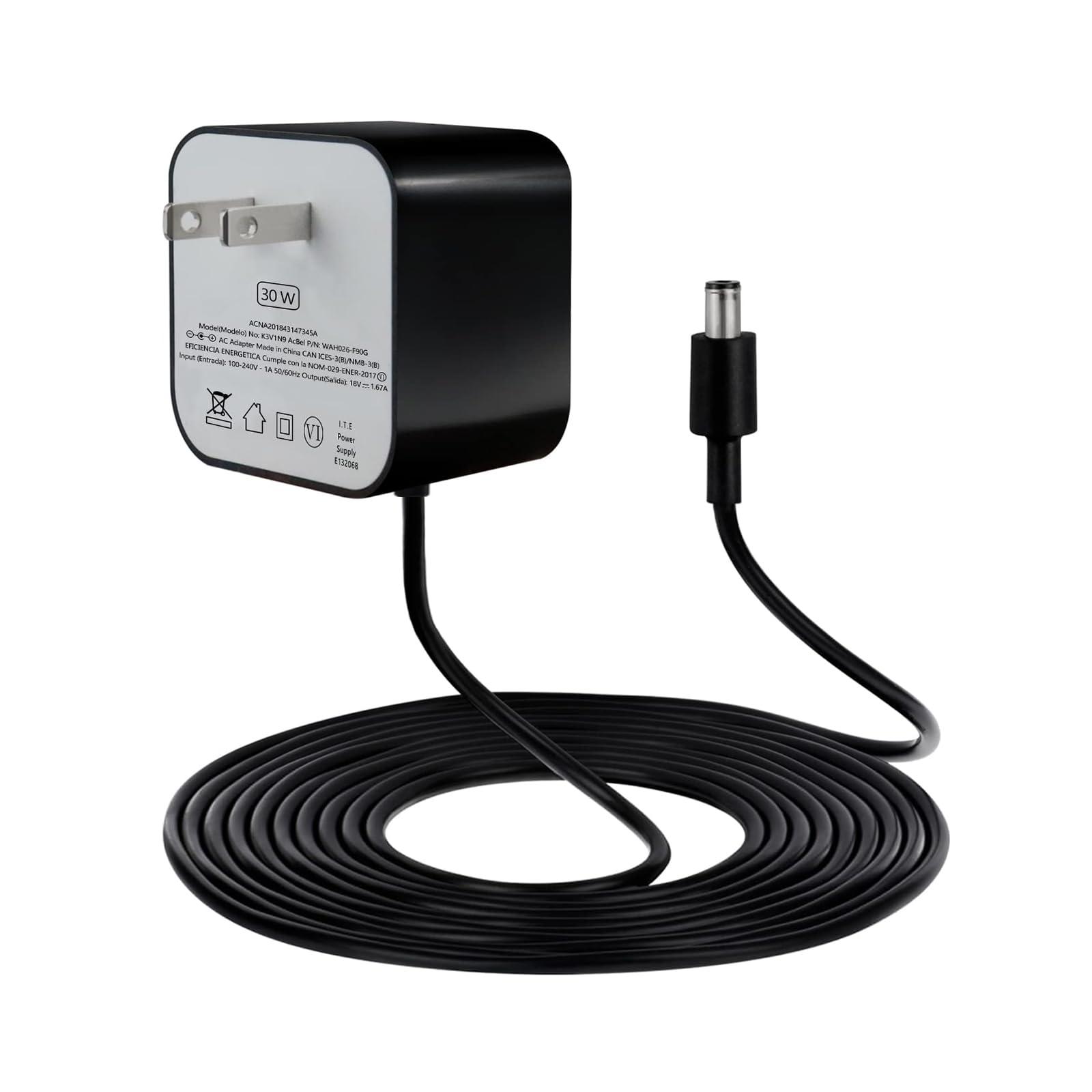 ZTTXL ZTTXL 30W Power Adapter for Echo (4th Gen), Echo (3rd Gen), Echo Show 10 (3rd Gen), Echo Show (2nd Gen), Echo Show 8, and Echo Plus (2nd Gen), 5.8Ft AC Adapter Power Cord