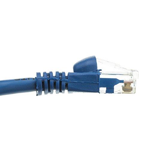 CableWholesale CableWholesale 2 Foot Blue Cat6a Ethernet Patch Cable, Snagless/Boot with RJ45 Connector, 500 MHz, 24 AWG, UTP(Unshielded Twisted Pair) Stranded Copper, Internet Patch Cable